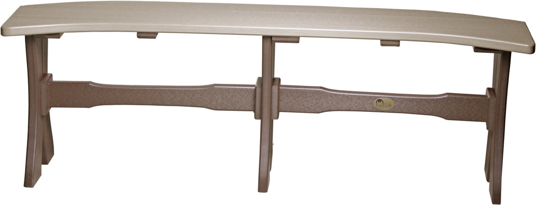 LCP52TBWWCBR-LuxCraft-Dining Table Bench - 52"-Pangaea Patio