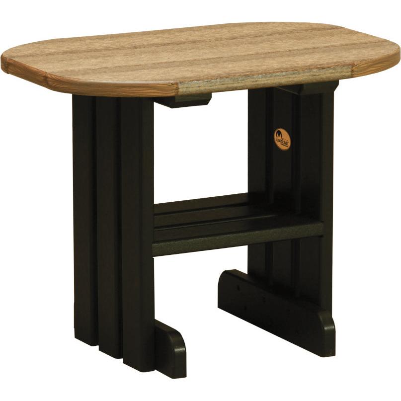 LCPETAMB-LuxCraft-End Table-Antique Mahogany Black-Pangaea Patio