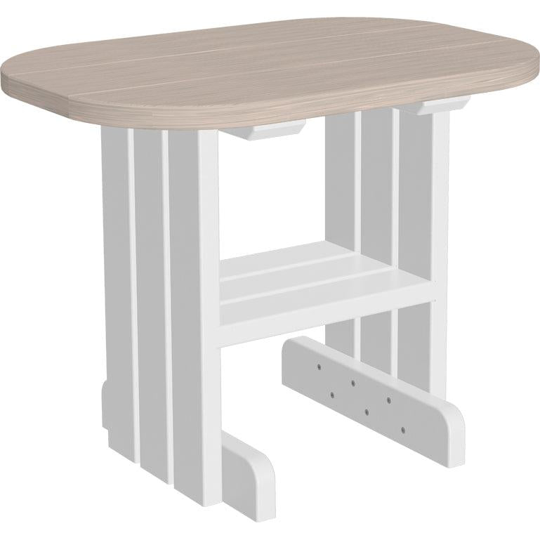 LCPETBIW-LuxCraft-End Table-Birch White-Pangaea Patio