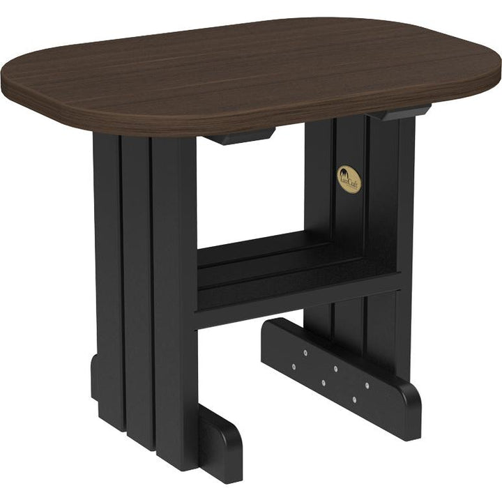 LCPETBZWB-LuxCraft-End Table-Coastal Gray Black-Pangaea Patio