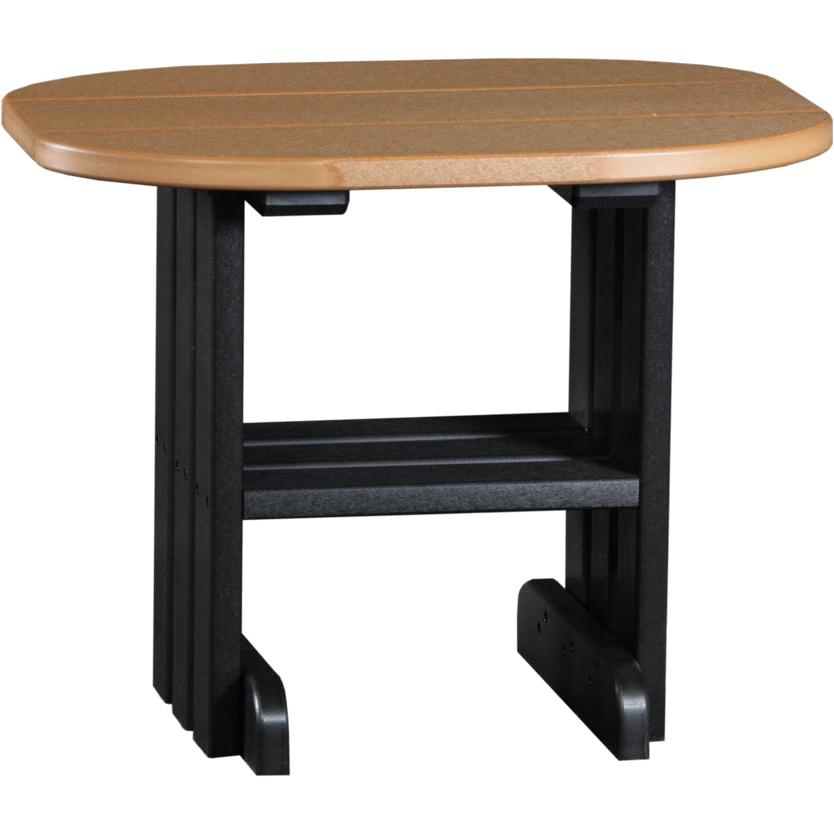 LCPETCB-LuxCraft-End Table-Cedar Black-Pangaea Patio