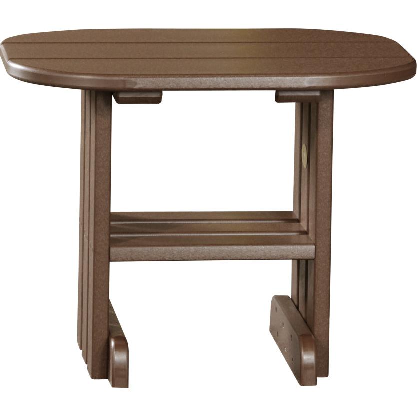 LCPETCBR-LuxCraft-End Table-Chestnut Brown-Pangaea Patio