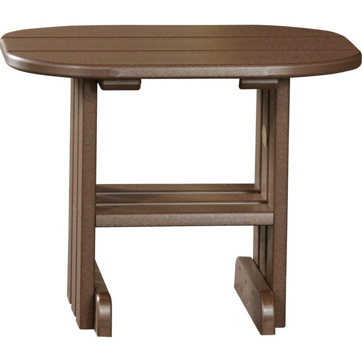 LCPETCBR-LuxCraft-End Table-Chestnut Brown-Pangaea Patio