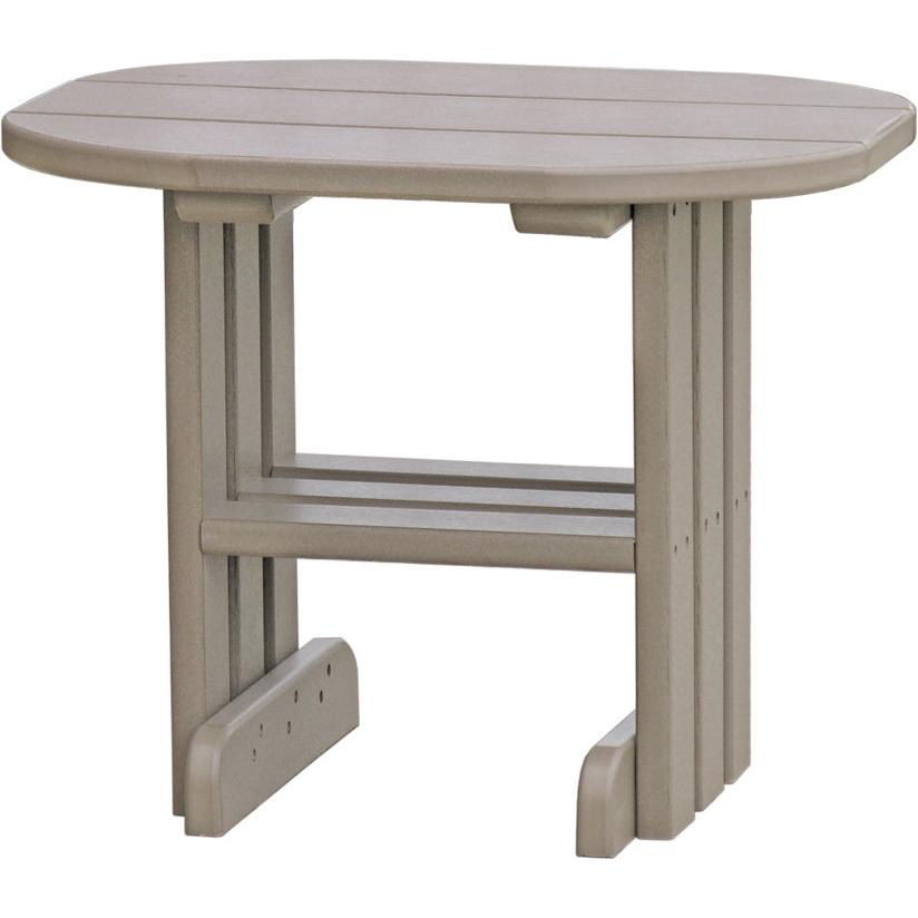 LCPETWW-LuxCraft-End Table-Weatherwood-Pangaea Patio
