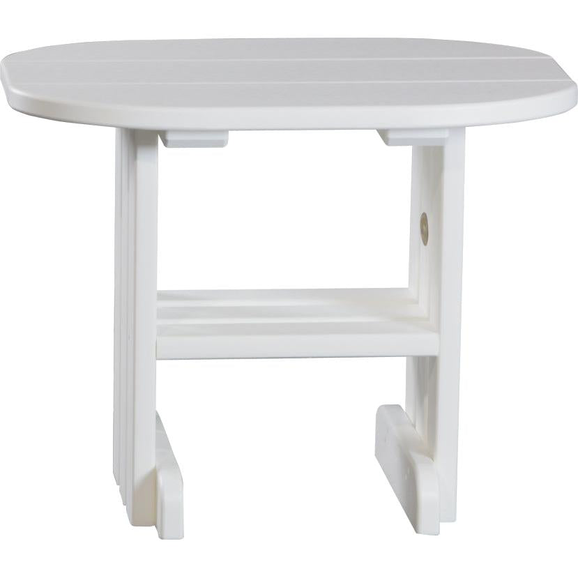 LCPETW-LuxCraft-End Table-White-Pangaea Patio