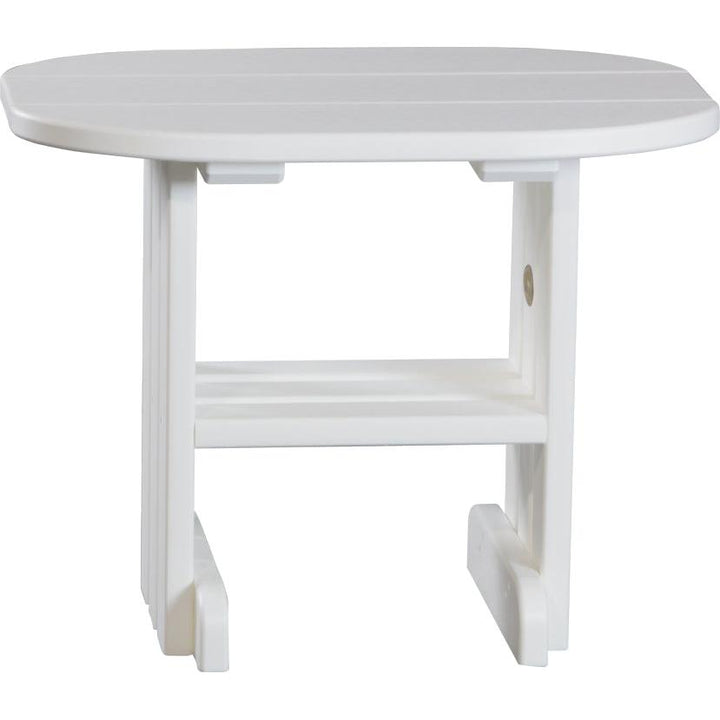 LCPETW-LuxCraft-End Table-White-Pangaea Patio