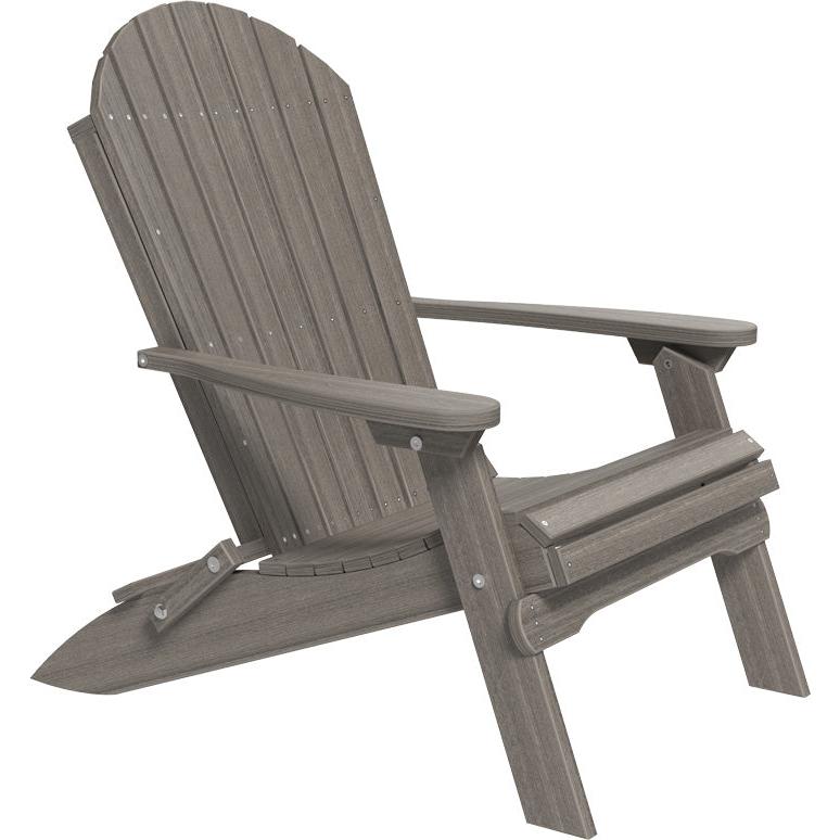 LCPFACCG-LuxCraft-Folding Adirondack Chair-Brazilian Walnut Black-Pangaea Patio