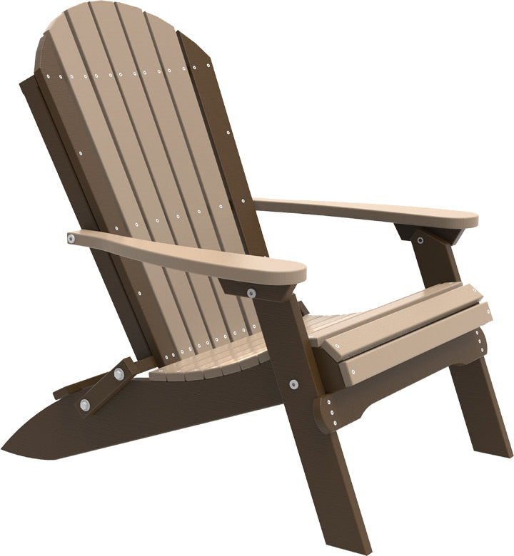 LCPFACWWCBR-LuxCraft-Folding Adirondack Chair-Pangaea Patio