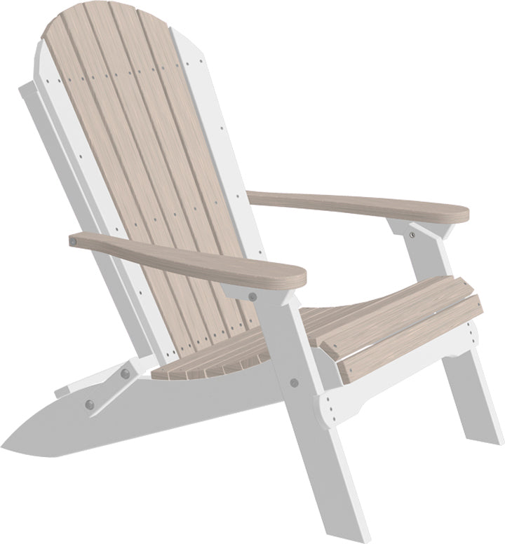 LCPFACBIW-LuxCraft-Folding Adirondack Chair-Pangaea Patio