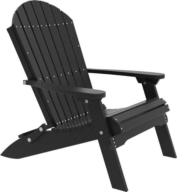 LCPFACBK-LuxCraft-Folding Adirondack Chair-Pangaea Patio