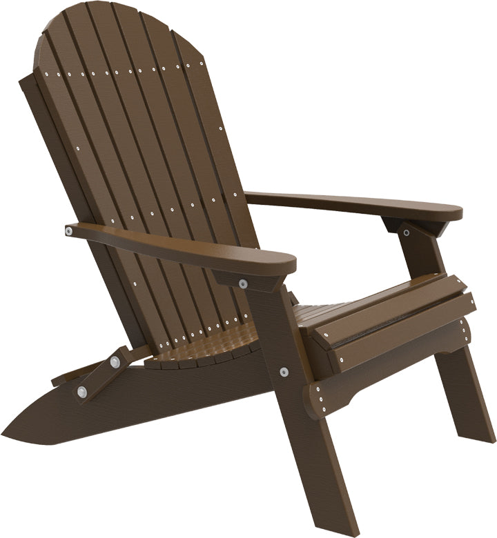 LCPFACCBR-LuxCraft-Folding Adirondack Chair-Pangaea Patio