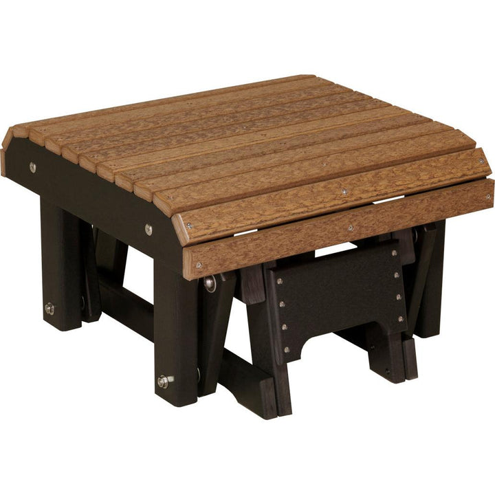LCPGFAMB-LuxCraft-Glider Footrest-Antique Mahogany Black-Pangaea Patio
