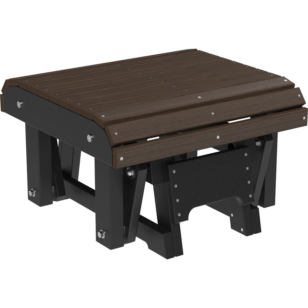 LCPGFBZWB-LuxCraft-Glider Footrest-Coastal Gray Black-Pangaea Patio