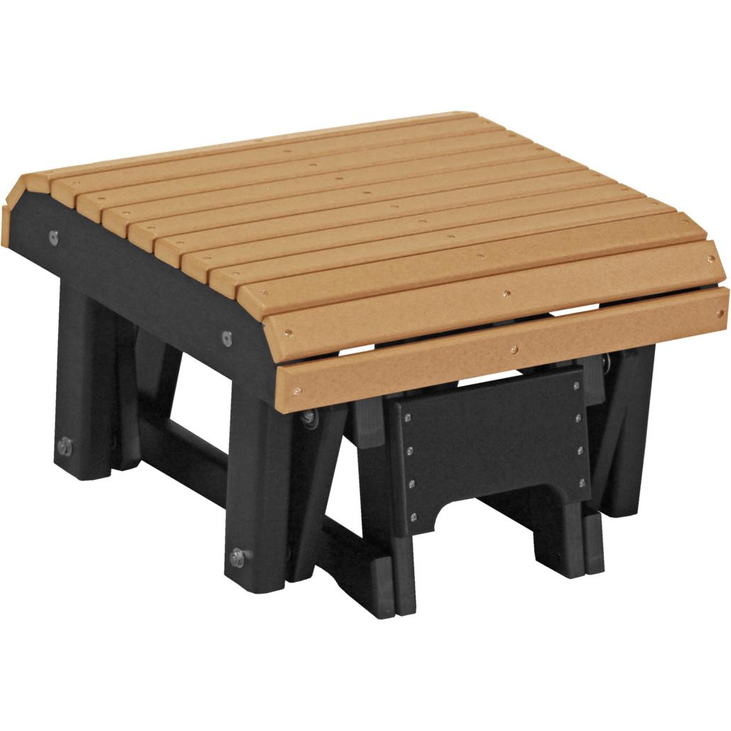 LCPGFCB-LuxCraft-Glider Footrest-Cedar Black-Pangaea Patio