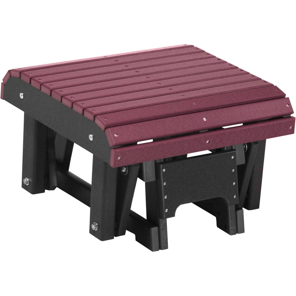 LCPGFCHB-LuxCraft-Glider Footrest-Cherrywood Black-Pangaea Patio