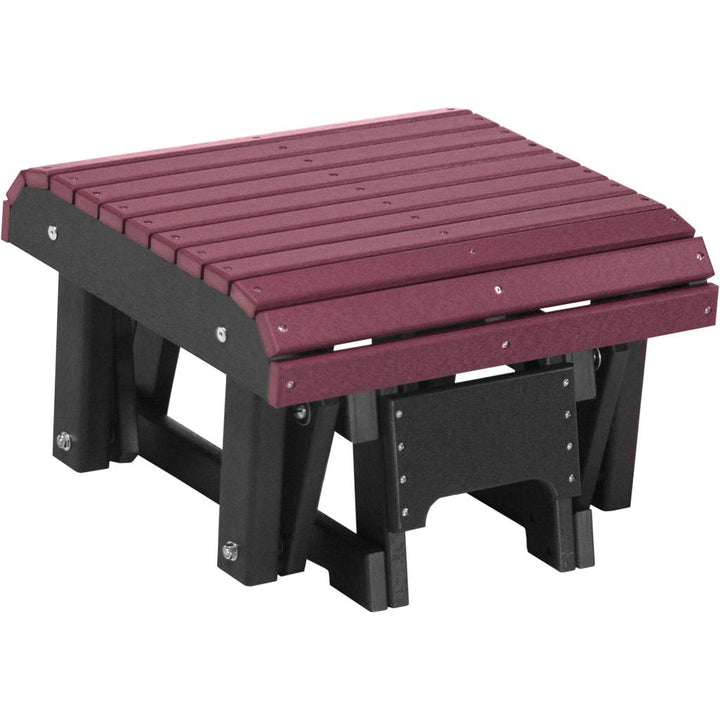 LCPGFCHB-LuxCraft-Glider Footrest-Cherrywood Black-Pangaea Patio