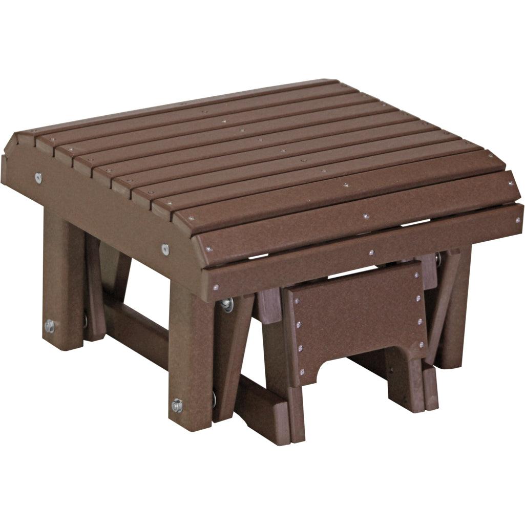 LCPGFCBR-LuxCraft-Glider Footrest-Chestnut Brown-Pangaea Patio