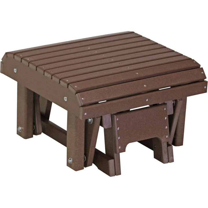 LCPGFCBR-LuxCraft-Glider Footrest-Chestnut Brown-Pangaea Patio