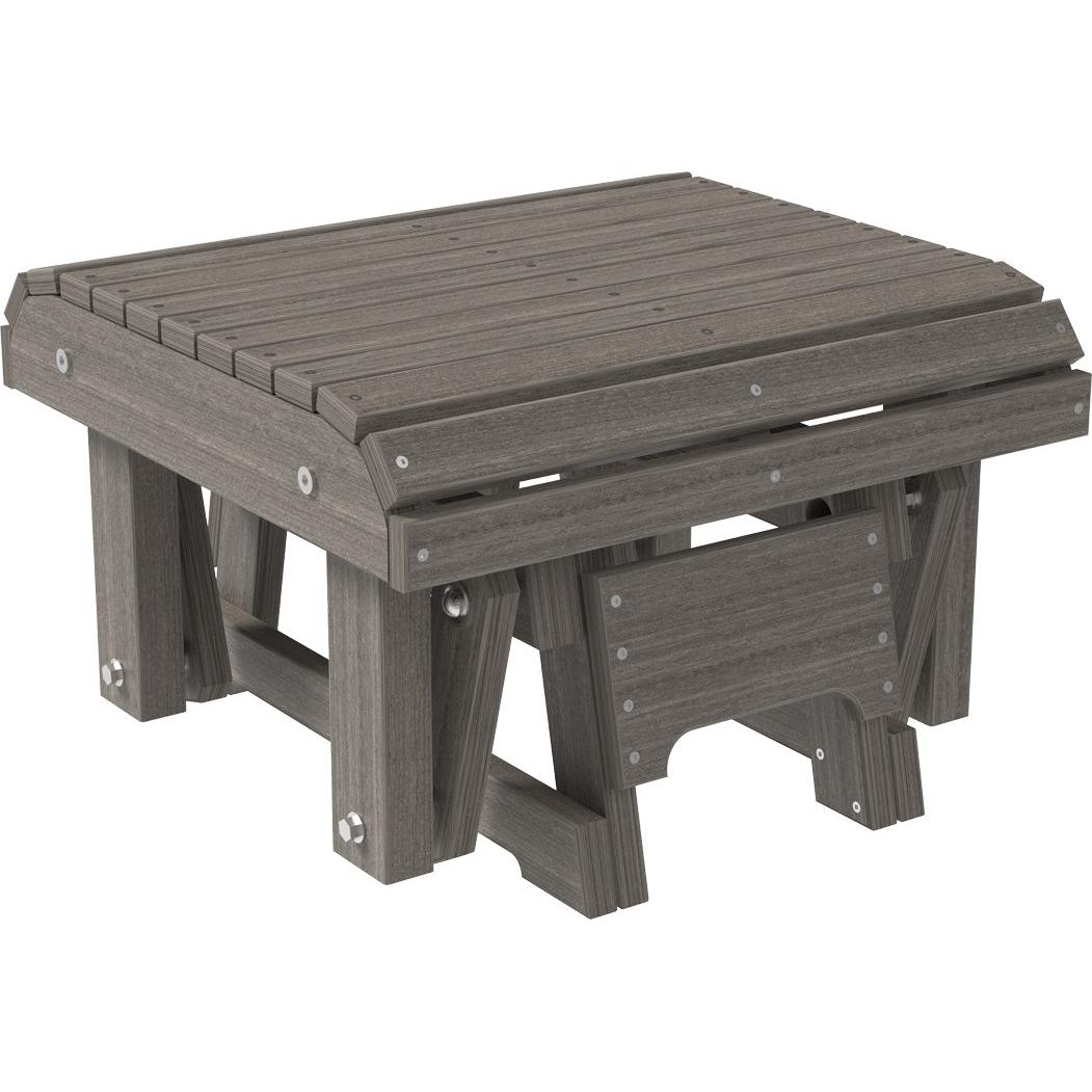 LCPGFCG-LuxCraft-Glider Footrest-Brazilian Walnut Black-Pangaea Patio