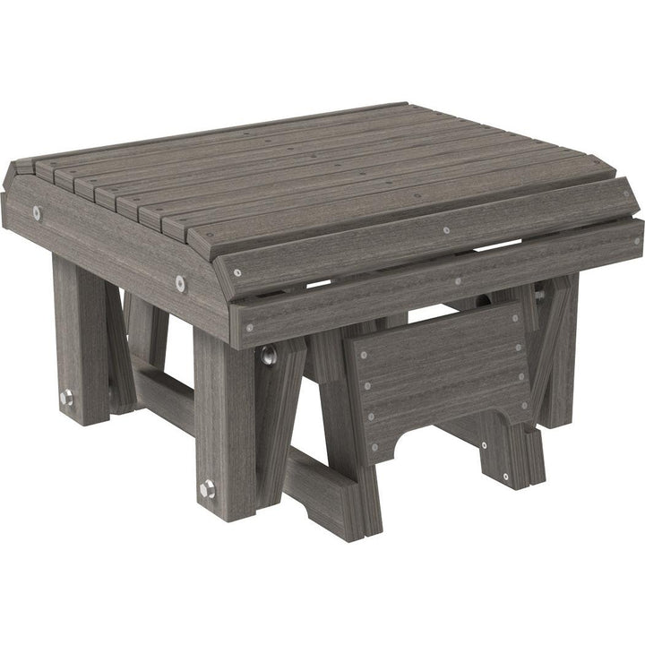 LCPGFCG-LuxCraft-Glider Footrest-Brazilian Walnut Black-Pangaea Patio