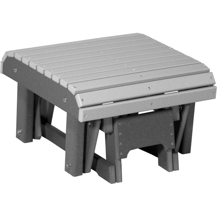 LCPGFDGS-LuxCraft-Glider Footrest-Dove Gray Slate-Pangaea Patio