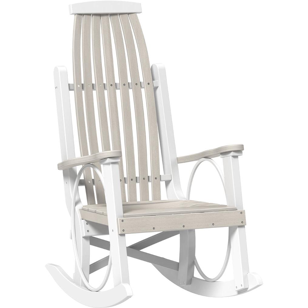 LCPGRBIW-LuxCraft-Grandpa's Rocker-Birch White-Pangaea Patio