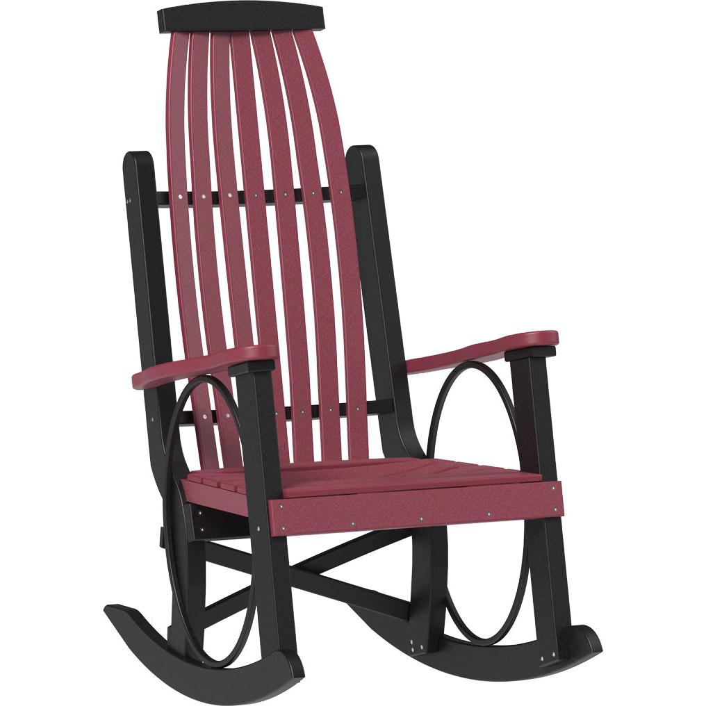 LCPGRCHB-LuxCraft-Grandpa's Rocker-Cherrywood Black-Pangaea Patio