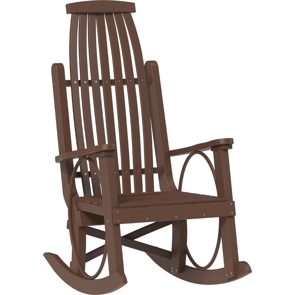 LCPGRCBR-LuxCraft-Grandpa's Rocker-Chestnut Brown-Pangaea Patio