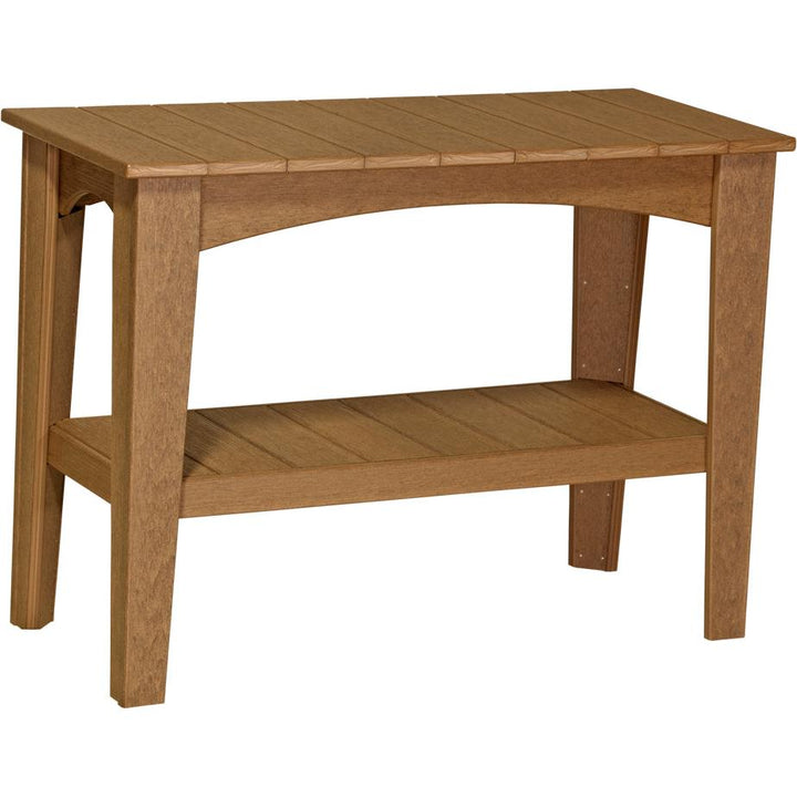 LCIBTAM-LuxCraft-Island Buffet Table-Antique Mahogany-Pangaea Patio