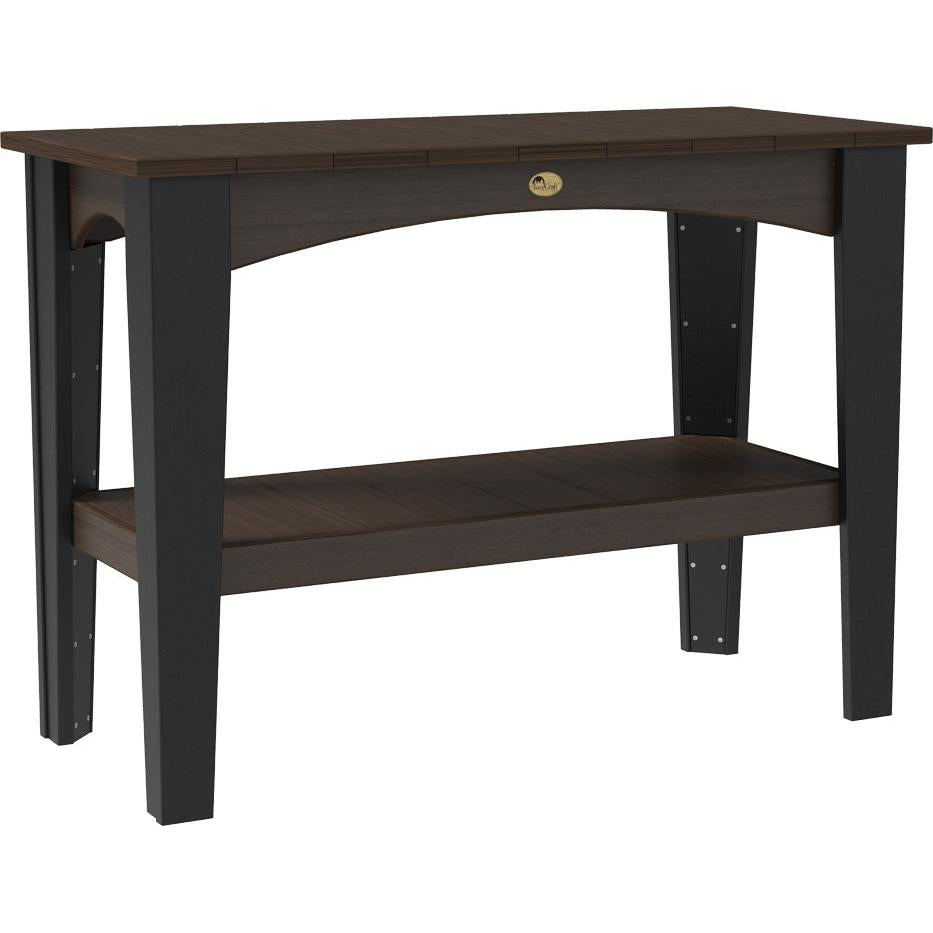 LCIBTBZWB-LuxCraft-Island Buffet Table-Coastal Gray Black-Pangaea Patio