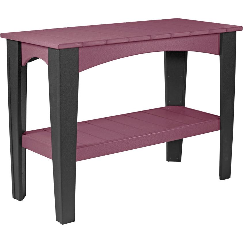 LCIBTCHB-LuxCraft-Island Buffet Table-Cherrywood Black-Pangaea Patio