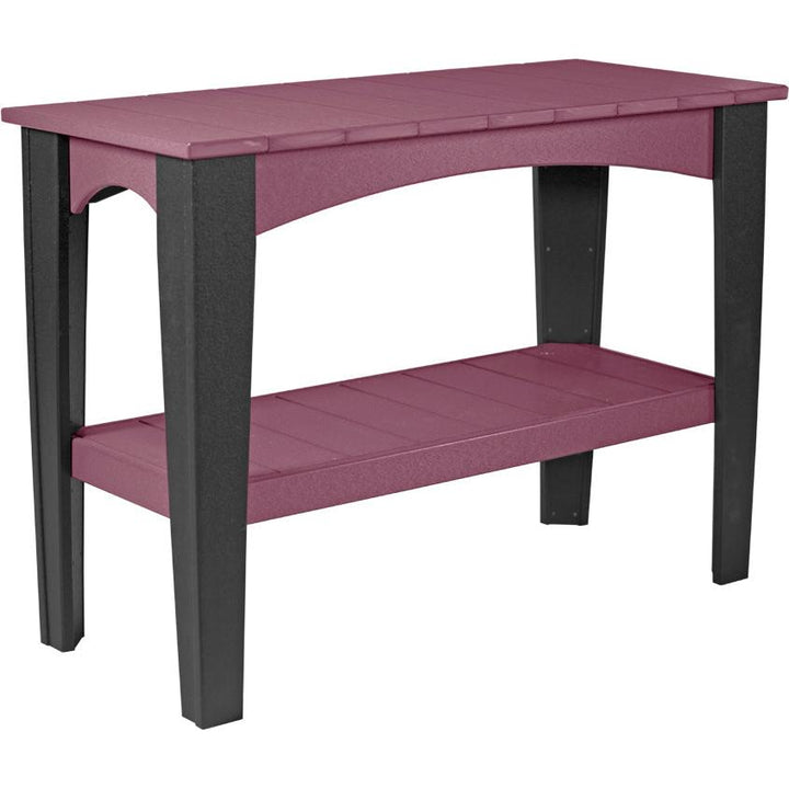 LCIBTCHB-LuxCraft-Island Buffet Table-Cherrywood Black-Pangaea Patio