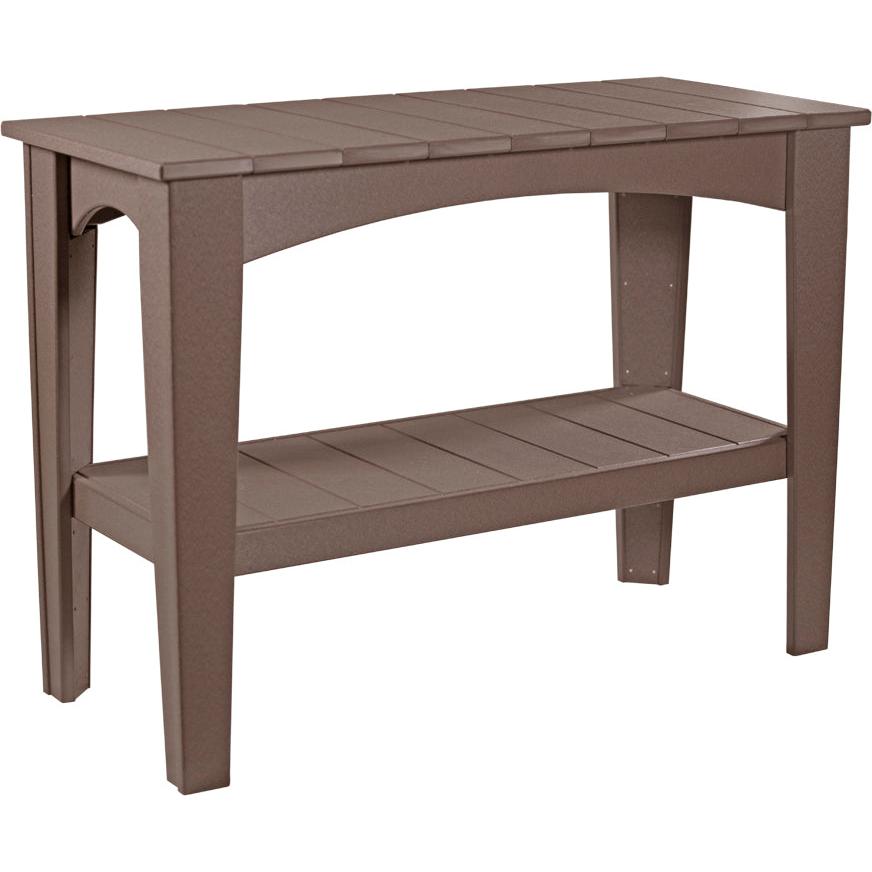 LCIBTCBR-LuxCraft-Island Buffet Table-Chestnut Brown-Pangaea Patio