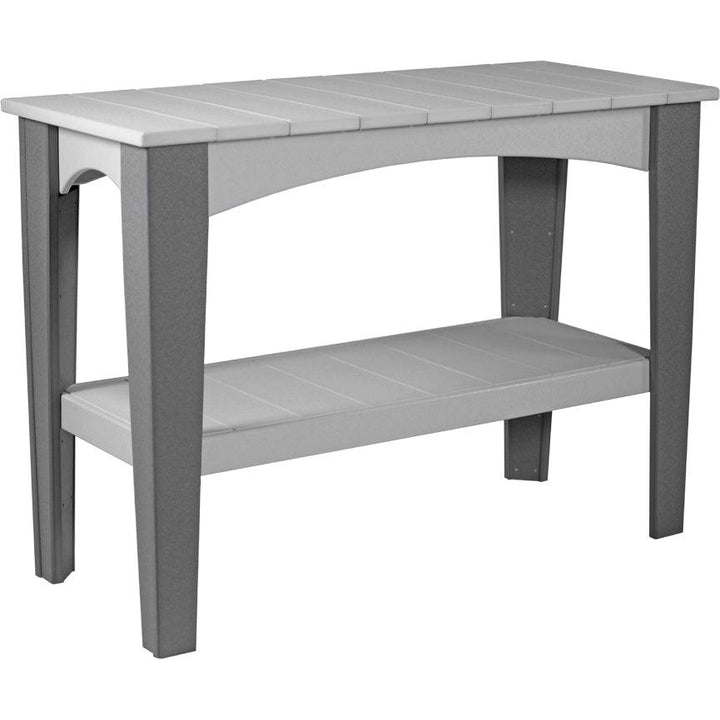 LCIBTDGS-LuxCraft-Island Buffet Table-Dove Gray Slate-Pangaea Patio