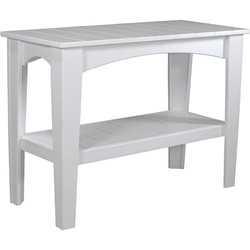 LCIBTW-LuxCraft-Island Buffet Table-White-Pangaea Patio