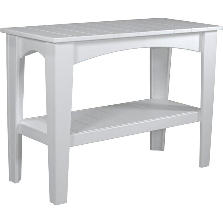 LCIBTW-LuxCraft-Island Buffet Table-White-Pangaea Patio