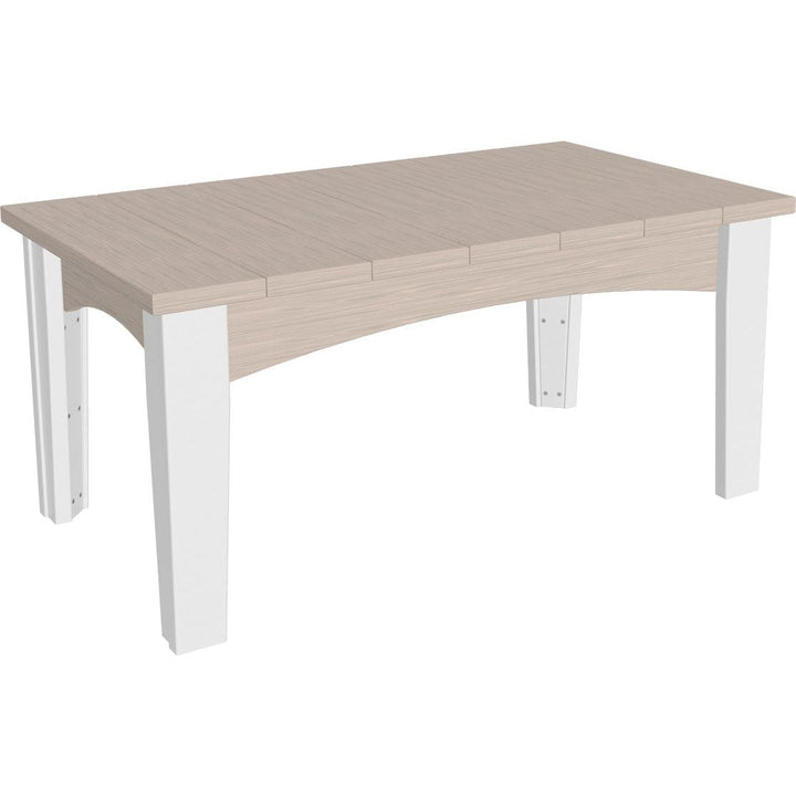 LCICTBIW-LuxCraft-Island Coffee Table-Birch White-Pangaea Patio