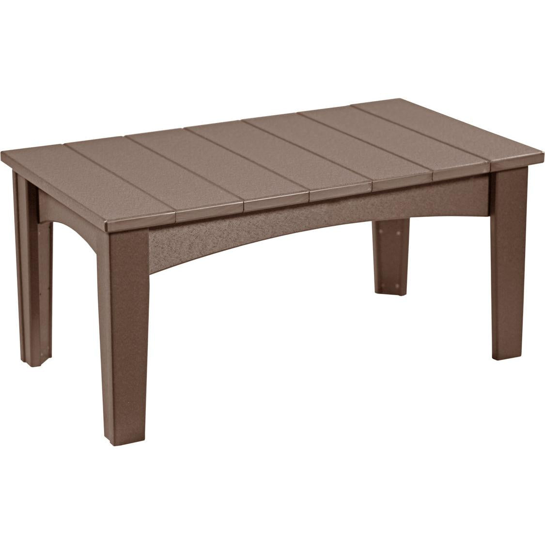 LCICTCBR-LuxCraft-Island Coffee Table-Chestnut Brown-Pangaea Patio