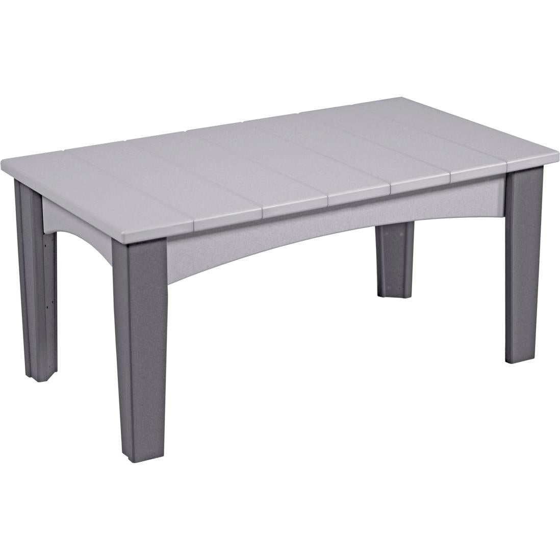 LCICTDGS-LuxCraft-Island Coffee Table-Dove Gray Slate-Pangaea Patio