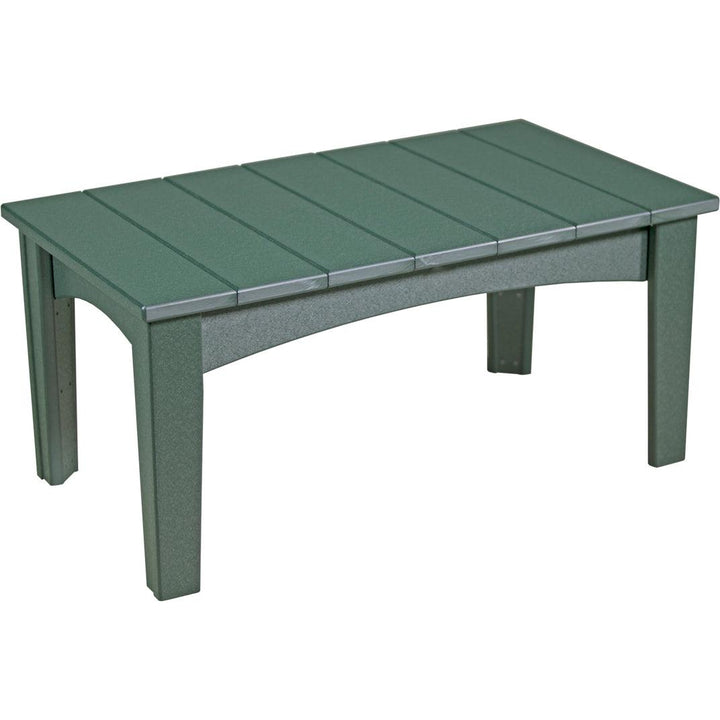 LCICTG-LuxCraft-Island Coffee Table-Green-Pangaea Patio