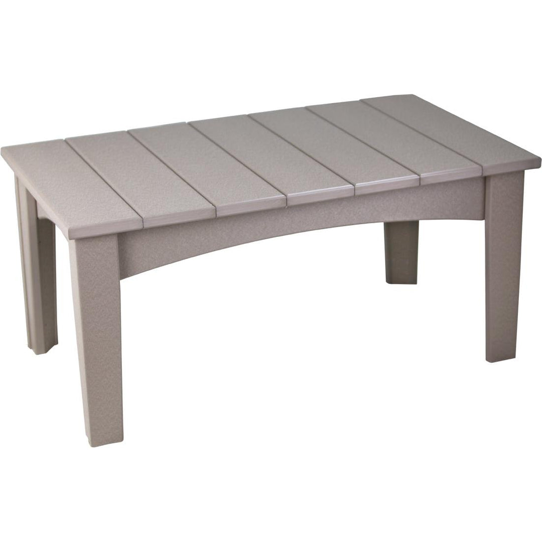 LCICTWW-LuxCraft-Island Coffee Table-Weatherwood-Pangaea Patio