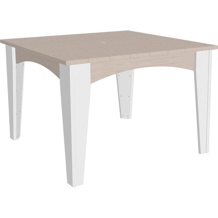 LCIDT44SBIW-LuxCraft-Island Dining Table (44" Square)-Birch White-Pangaea Patio
