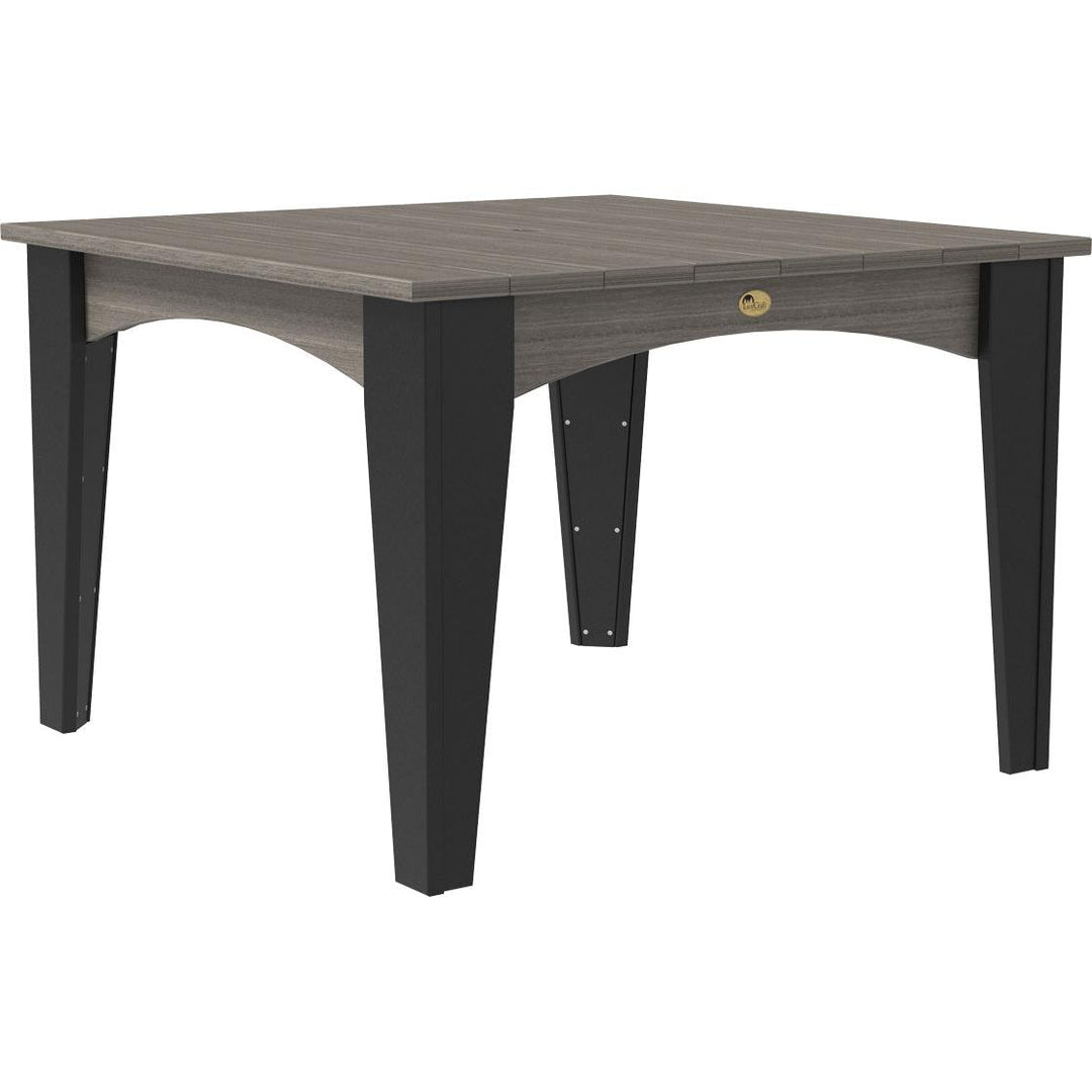 LCIDT44SCGB-LuxCraft-Island Dining Table (44" Square)-Coastal Gray-Pangaea Patio