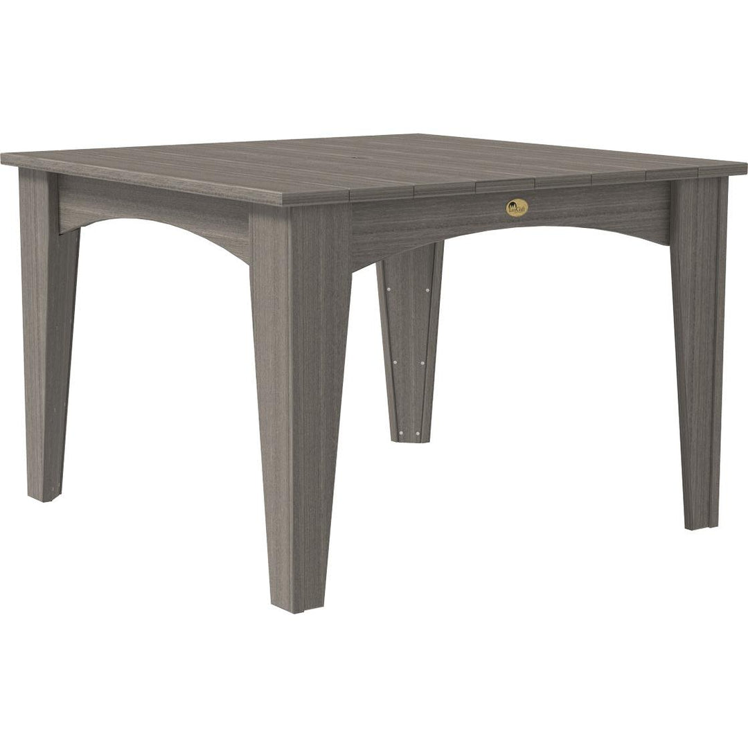 LCIDT44SCG-LuxCraft-Island Dining Table (44" Square)-Brazilian Walnut Black-Pangaea Patio