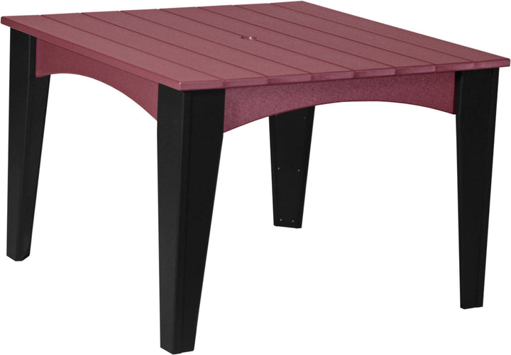 LCIDT44SCHB-LuxCraft-Island Dining Table (44" Square)-Pangaea Patio