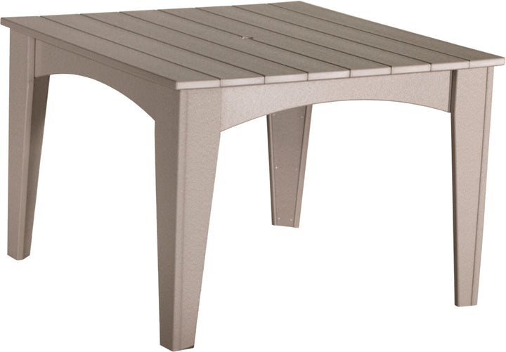 LCIDT44SWW-LuxCraft-Island Dining Table (44" Square)-Pangaea Patio