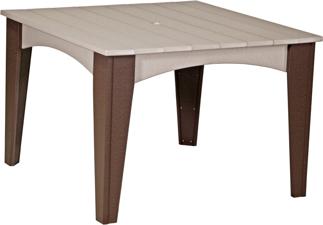 LCIDT44SWWCBR-LuxCraft-Island Dining Table (44" Square)-Pangaea Patio