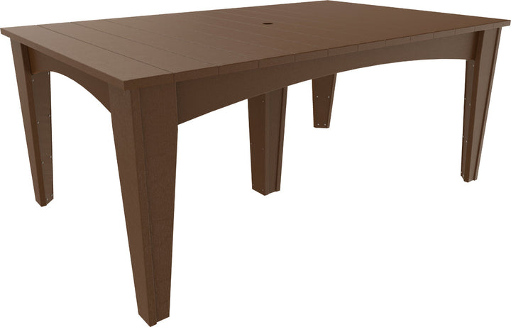 LCIDT4472RCBR-LuxCraft-Island Dining Table (44" X 72")-Pangaea Patio