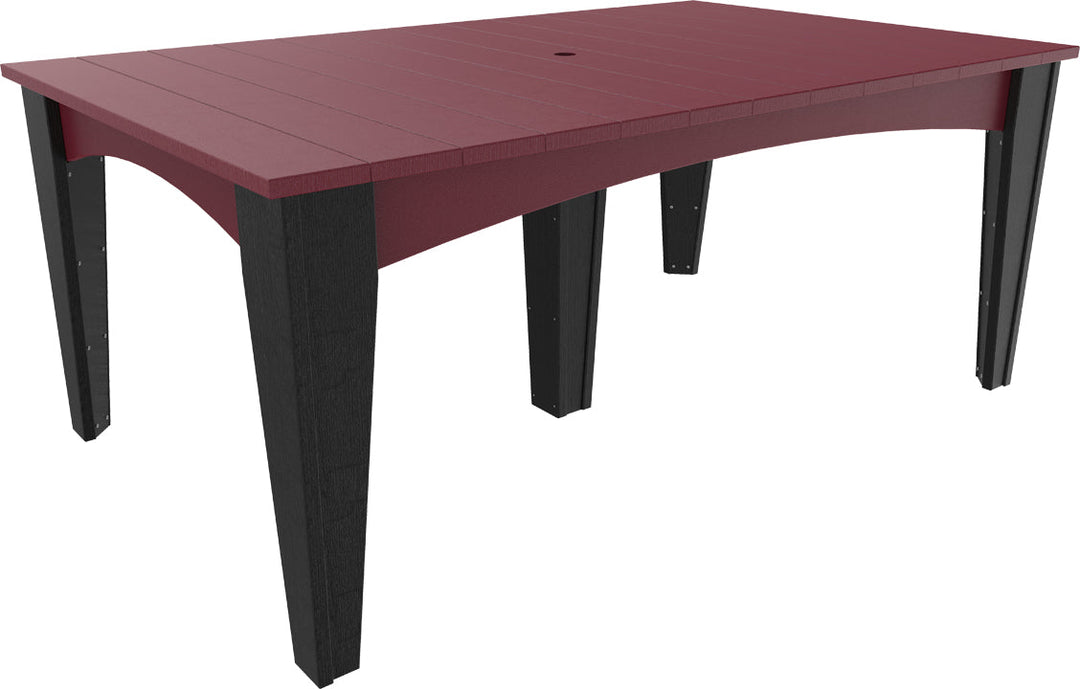 LCIDT4472RCHB-LuxCraft-Island Dining Table (44" X 72")-Pangaea Patio