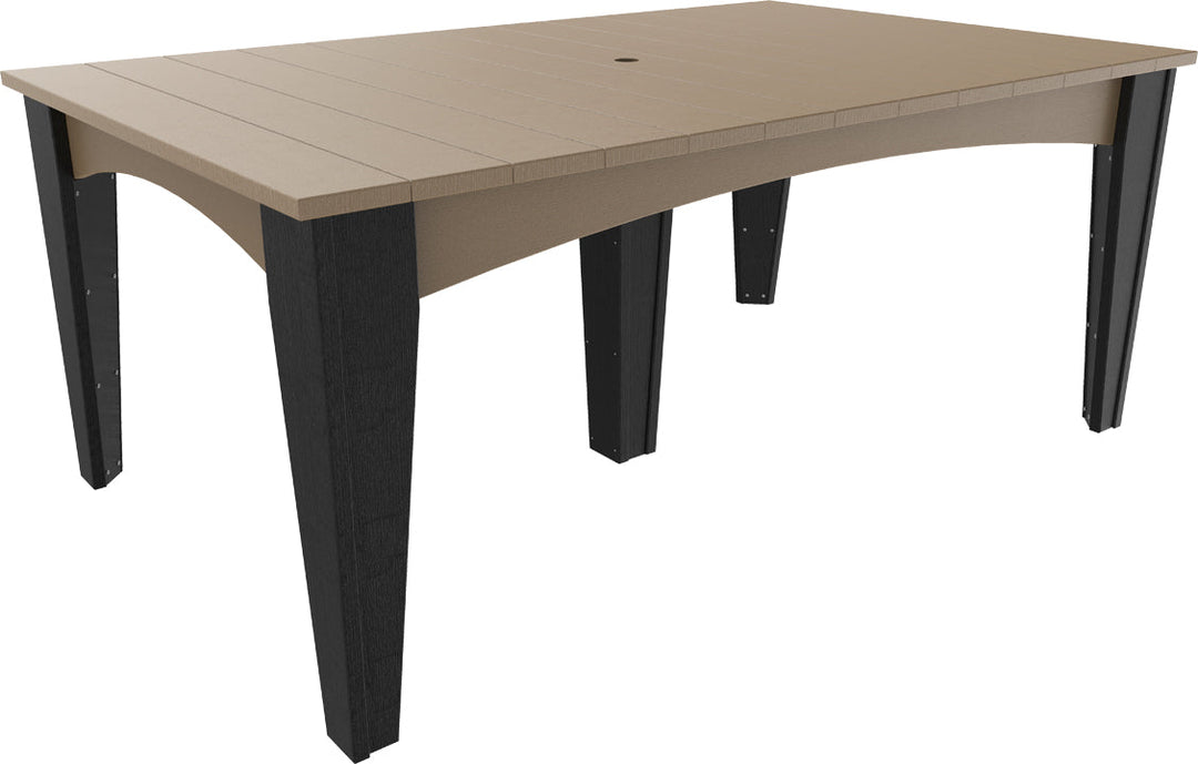 LCIDT4472RWWB-LuxCraft-Island Dining Table (44" X 72")-Pangaea Patio